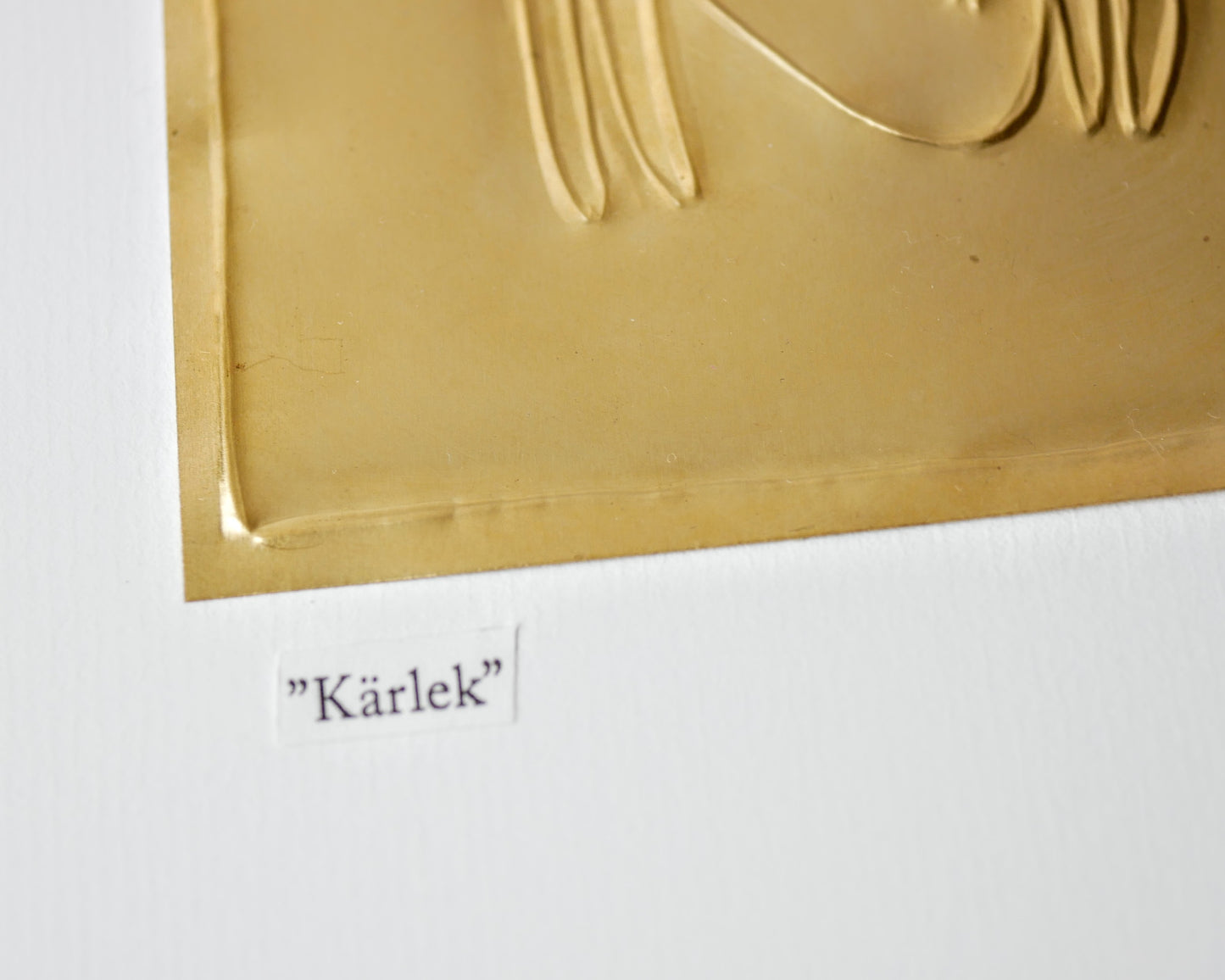"Kärlek" | Mässingsbild