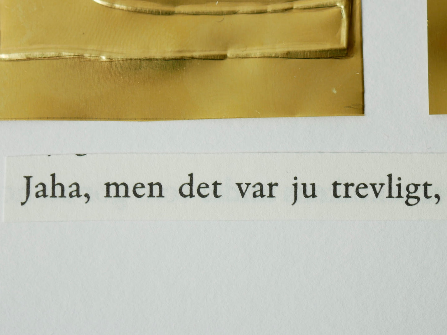 Trevligt | Mässingsbild