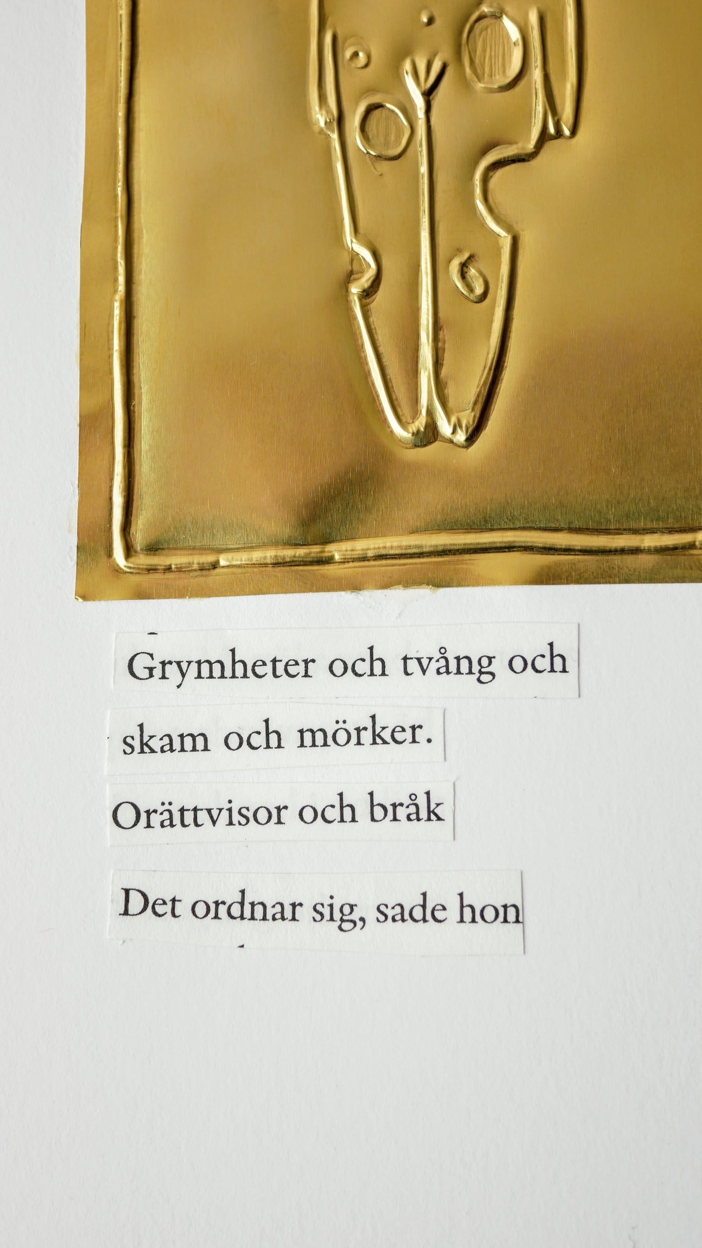 Det ordnar sig | Mässingsbild