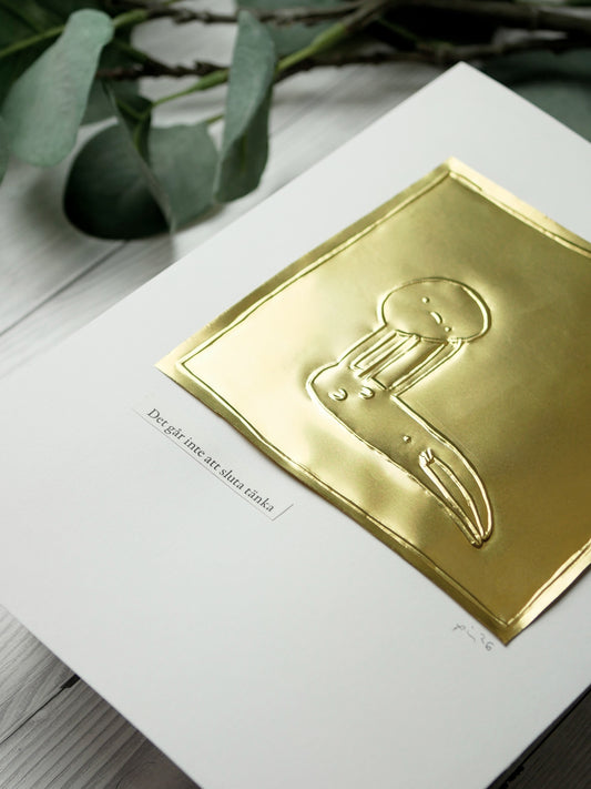 Stoppa tankarna | Mässingsbild