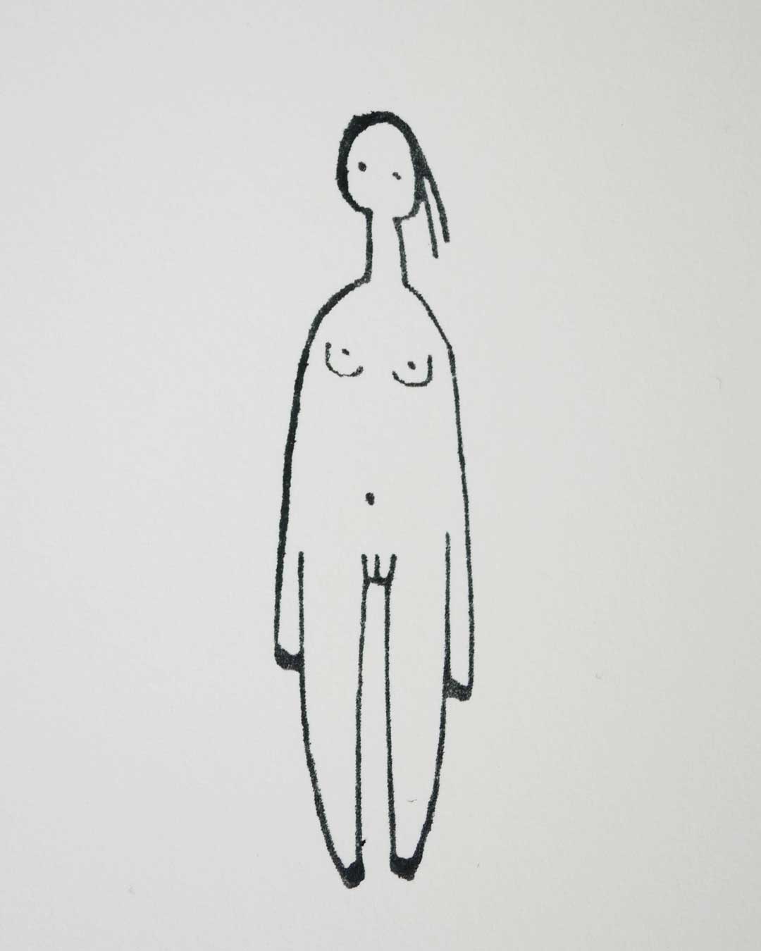Woman with anxiety cloud