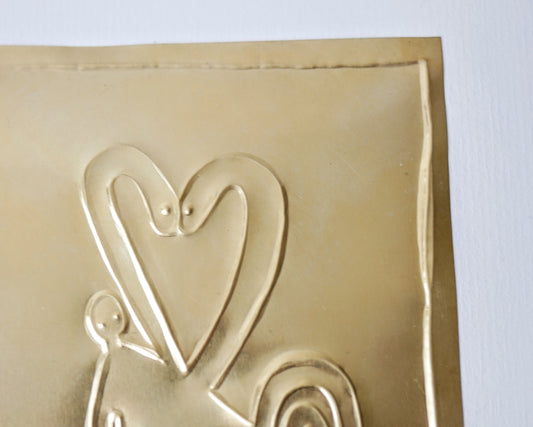 "Kärlek" | Mässingsbild