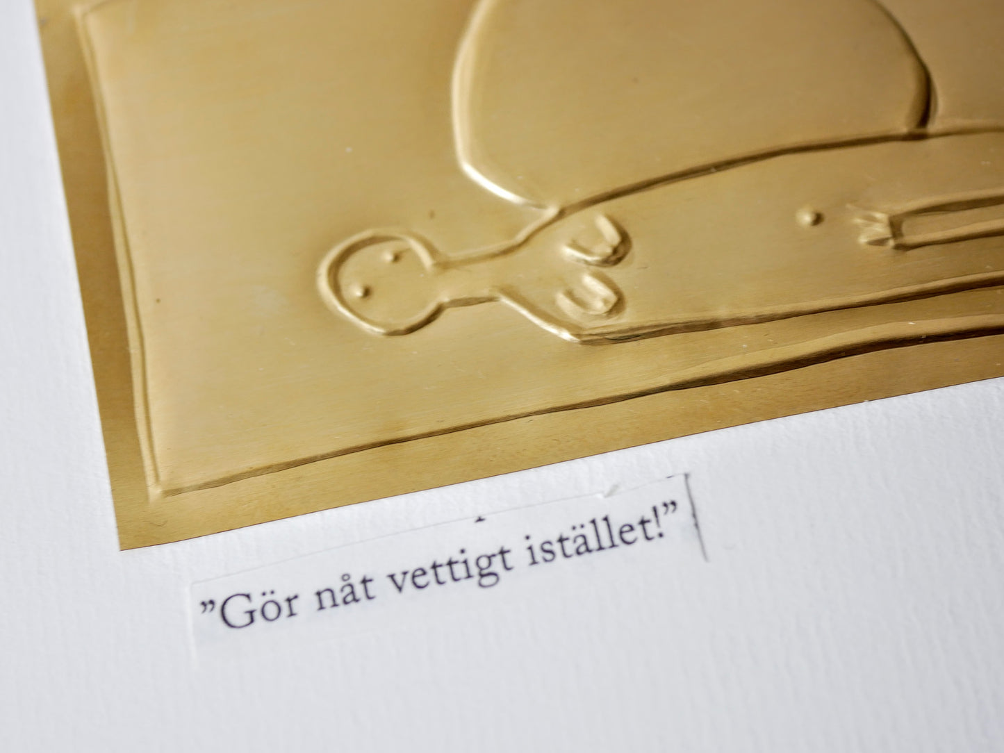 Något vettigt | Mässingsbild