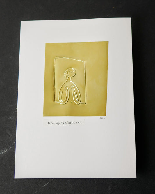 Bröst | Mässingsbild