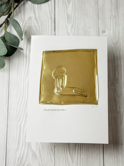 Stoppa tankarna | Mässingsbild