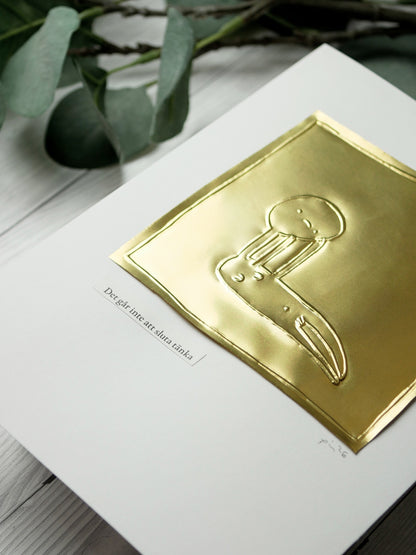 Stoppa tankarna | Mässingsbild