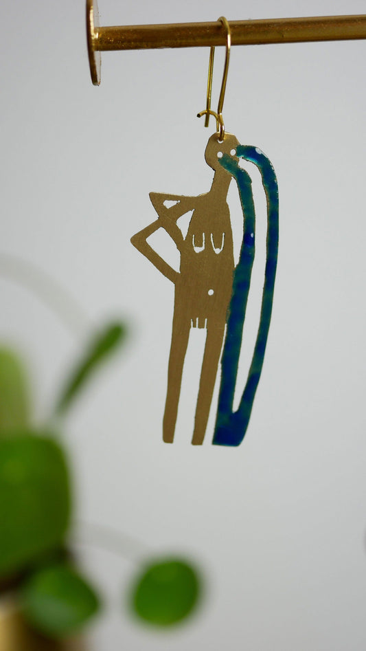 Kvinna som gråter floder -