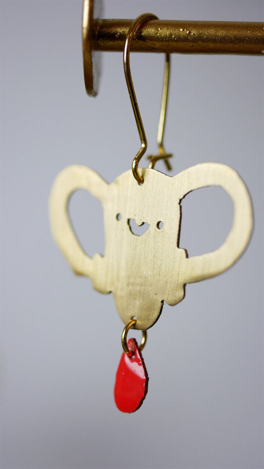 Livmoder med en droppe blod -