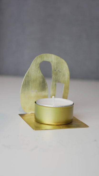 Think too much - tea light holder